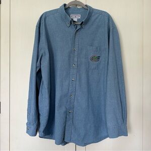 Boca Classics UF Florida Gators Oxford Button-Up Size XL 100% Cotton